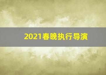 2021春晚执行导演