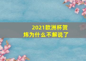 2021欧洲杯贺炜为什么不解说了