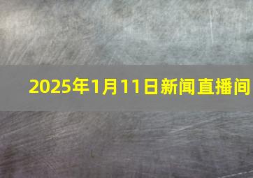 2025年1月11日新闻直播间