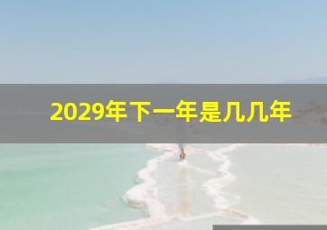 2029年下一年是几几年