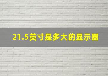 21.5英寸是多大的显示器