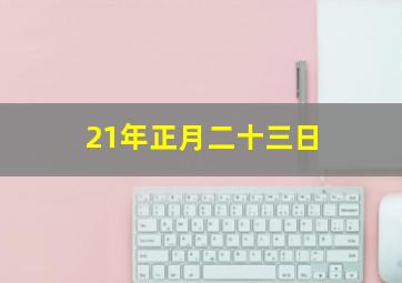 21年正月二十三日