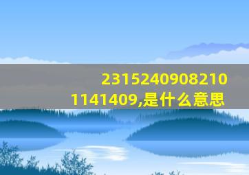 23152409082101141409,是什么意思