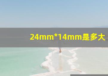 24mm*14mm是多大