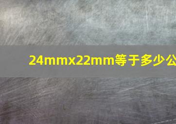 24mmx22mm等于多少公分