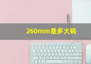 260mm是多大码