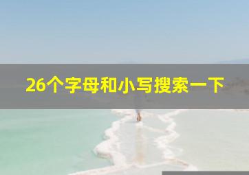 26个字母和小写搜索一下