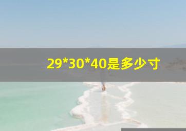 29*30*40是多少寸