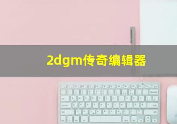 2dgm传奇编辑器