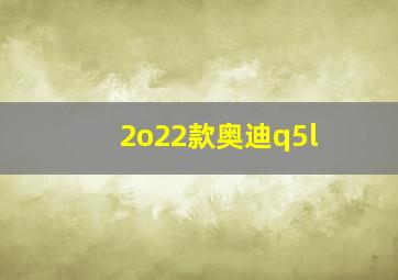 2o22款奥迪q5l