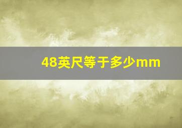 48英尺等于多少mm