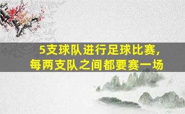 5支球队进行足球比赛,每两支队之间都要赛一场