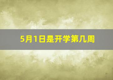 5月1日是开学第几周