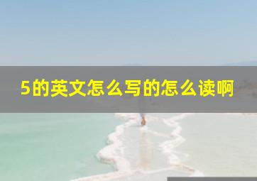 5的英文怎么写的怎么读啊