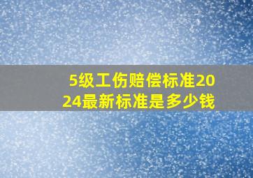 5级工伤赔偿标准2024最新标准是多少钱