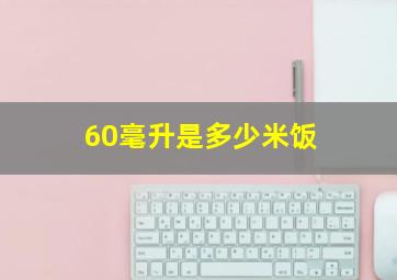 60毫升是多少米饭