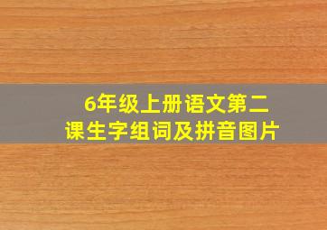 6年级上册语文第二课生字组词及拼音图片