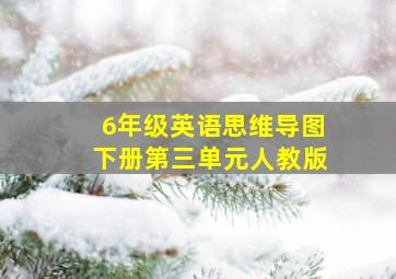 6年级英语思维导图下册第三单元人教版