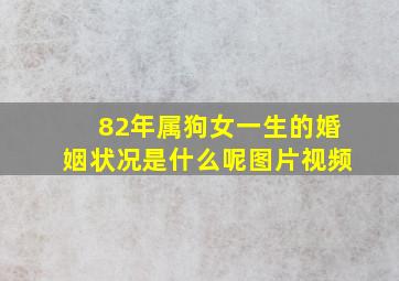 82年属狗女一生的婚姻状况是什么呢图片视频