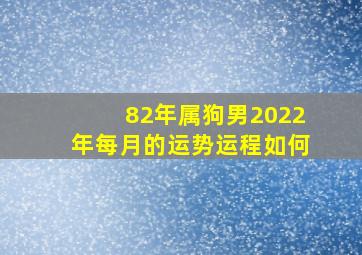 82年属狗男2022年每月的运势运程如何