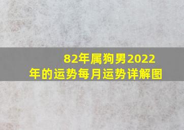 82年属狗男2022年的运势每月运势详解图