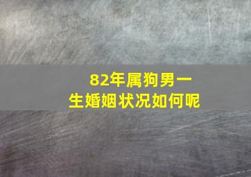 82年属狗男一生婚姻状况如何呢