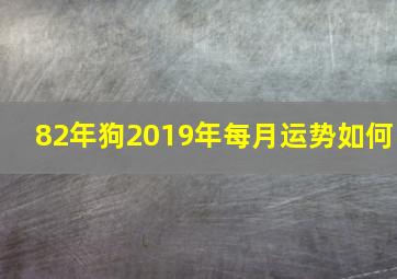 82年狗2019年每月运势如何