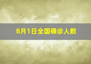 8月1日全国确诊人数