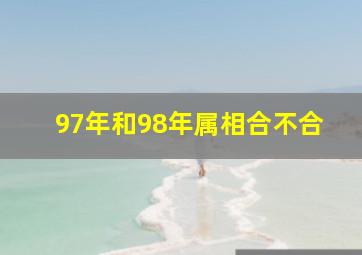 97年和98年属相合不合