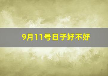 9月11号日子好不好