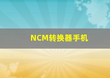 NCM转换器手机