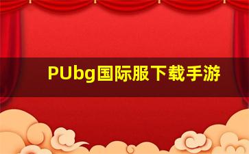 PUbg国际服下载手游