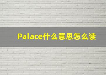 Palace什么意思怎么读