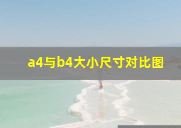 a4与b4大小尺寸对比图