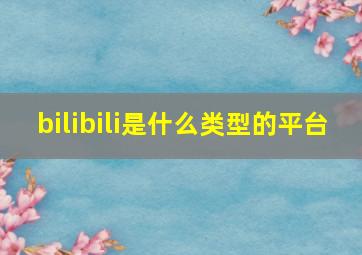 bilibili是什么类型的平台