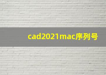 cad2021mac序列号