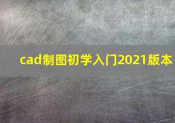 cad制图初学入门2021版本