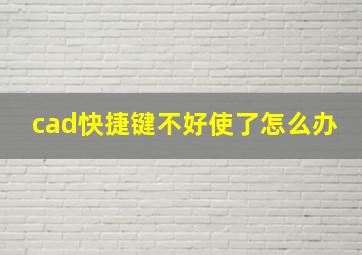 cad快捷键不好使了怎么办