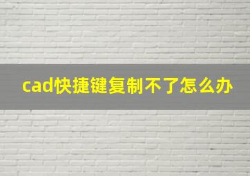 cad快捷键复制不了怎么办