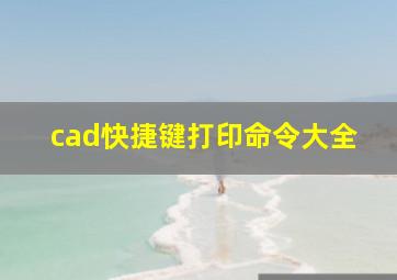 cad快捷键打印命令大全