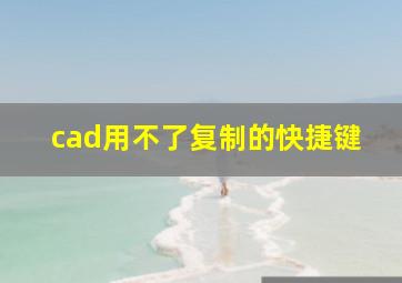 cad用不了复制的快捷键