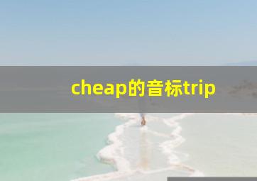 cheap的音标trip