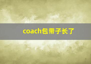 coach包带子长了