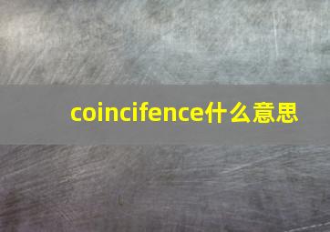 coincifence什么意思