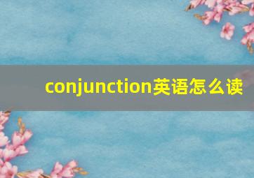 conjunction英语怎么读