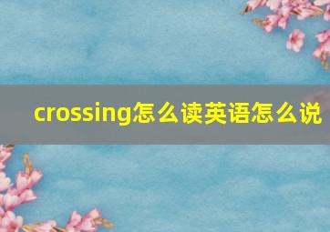 crossing怎么读英语怎么说