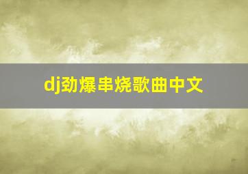 dj劲爆串烧歌曲中文