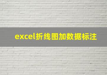 excel折线图加数据标注