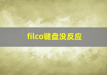 filco键盘没反应