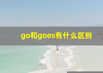 go和goes有什么区别